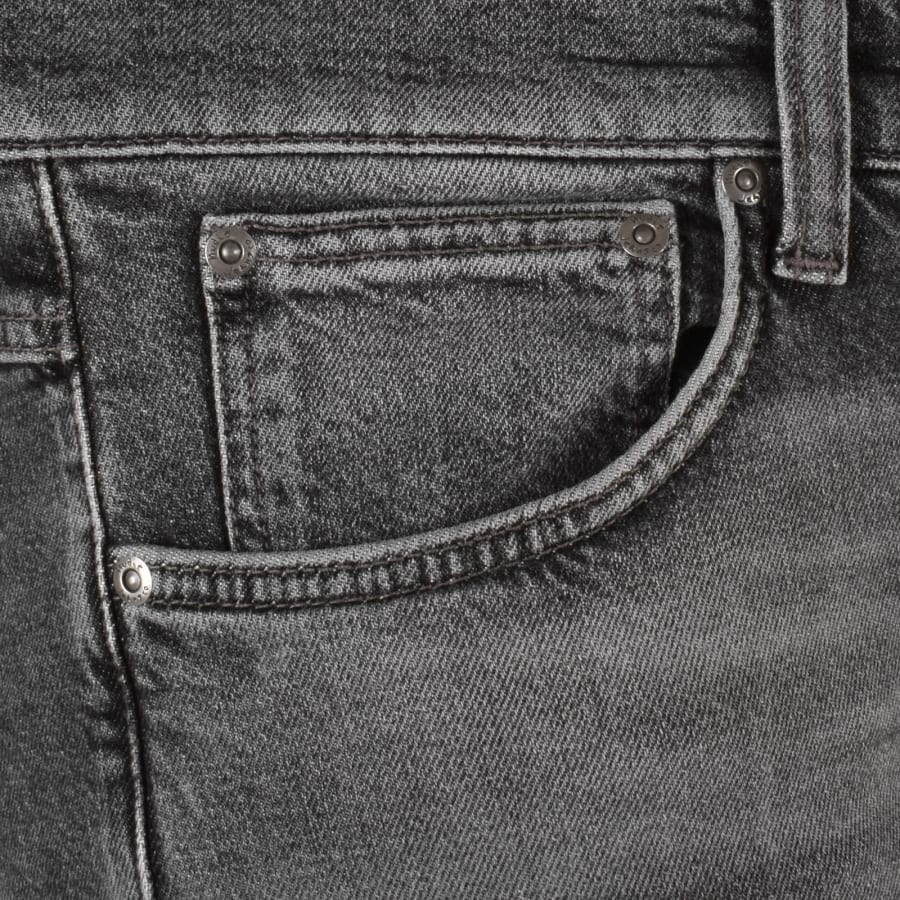 Nudie Jeans Lean Dean Mid Wash Slim Jeans Grey